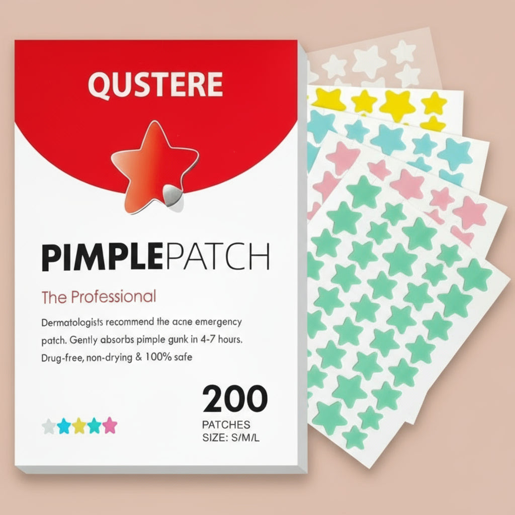 Cute Star Pimple Patches – Colorful Hydrocolloid Acne Stickers with Tea Tree & Cica