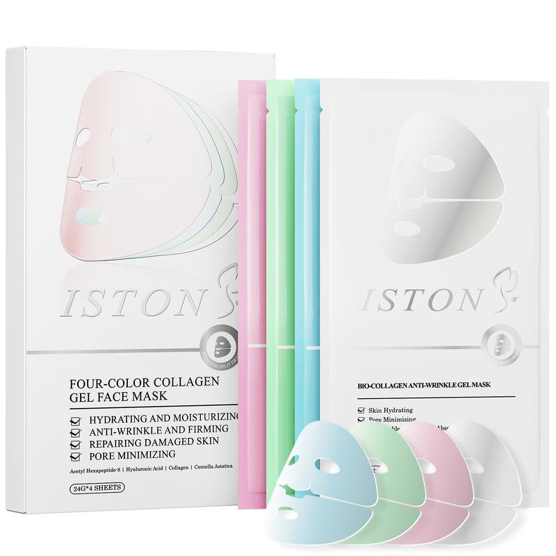 ISTON Deep Moisturizing Collagen Mask, Moisturizing Night Cream for All Skin Types - Improves Dullness, Anti-Aging, Soothes and Repairs Skinoothes