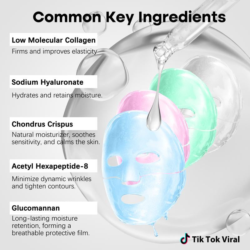 ISTON Deep Moisturizing Collagen Mask, Moisturizing Night Cream for All Skin Types - Improves Dullness, Anti-Aging, Soothes and Repairs Skinoothes