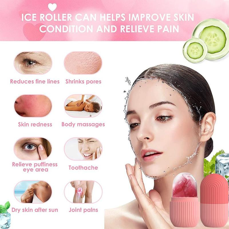 Ice Face Roller – Cooling Facial & Eye Massage Tool for Instant Skin Refresh