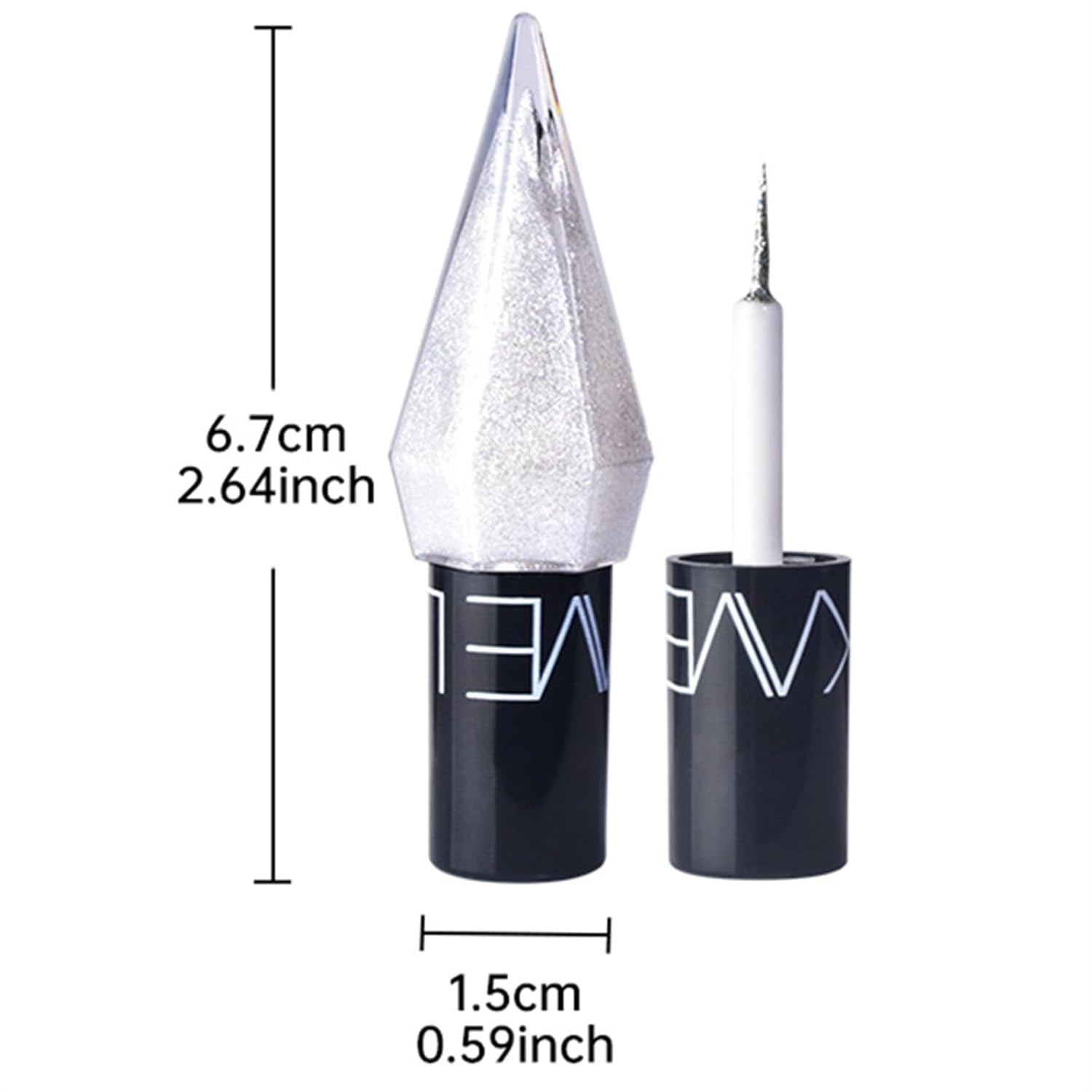 Glitter Eyeliner Set, 5 Colors Metallic Shimmer White Silver Brown Diamond Shine Eye Liner, Waterproof Long Lasting Glow Sparkle Eye Glitter Makeup