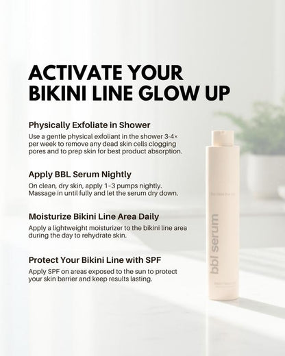 Bright Bikini Line Serum - Hydrating Formula with Salicylic Acid & Niacinamide for Smooth, Spot-Free Skin After Hair Removal
