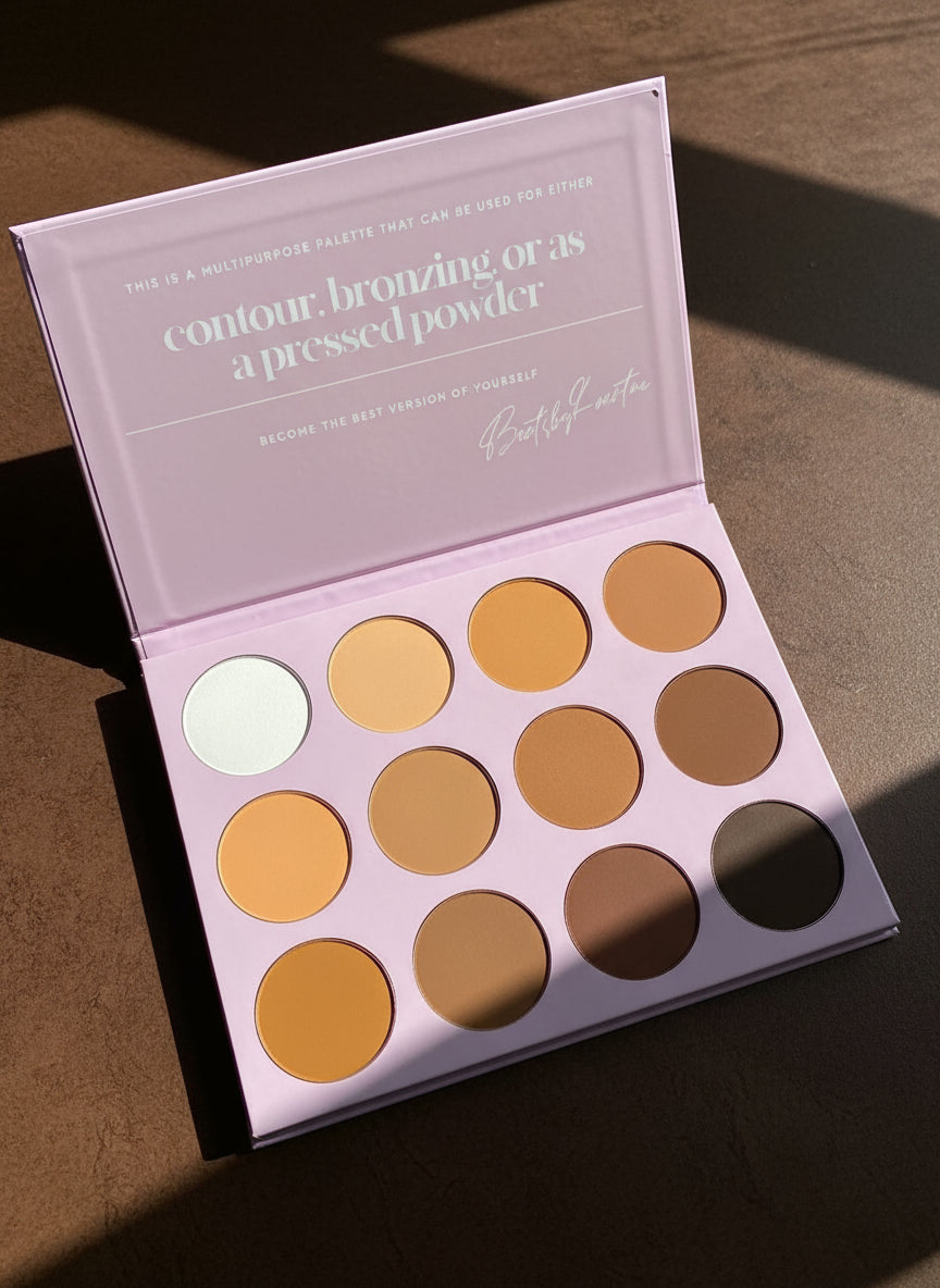 The 3-In-1 Powder Palette Contour Bronzer Makeup