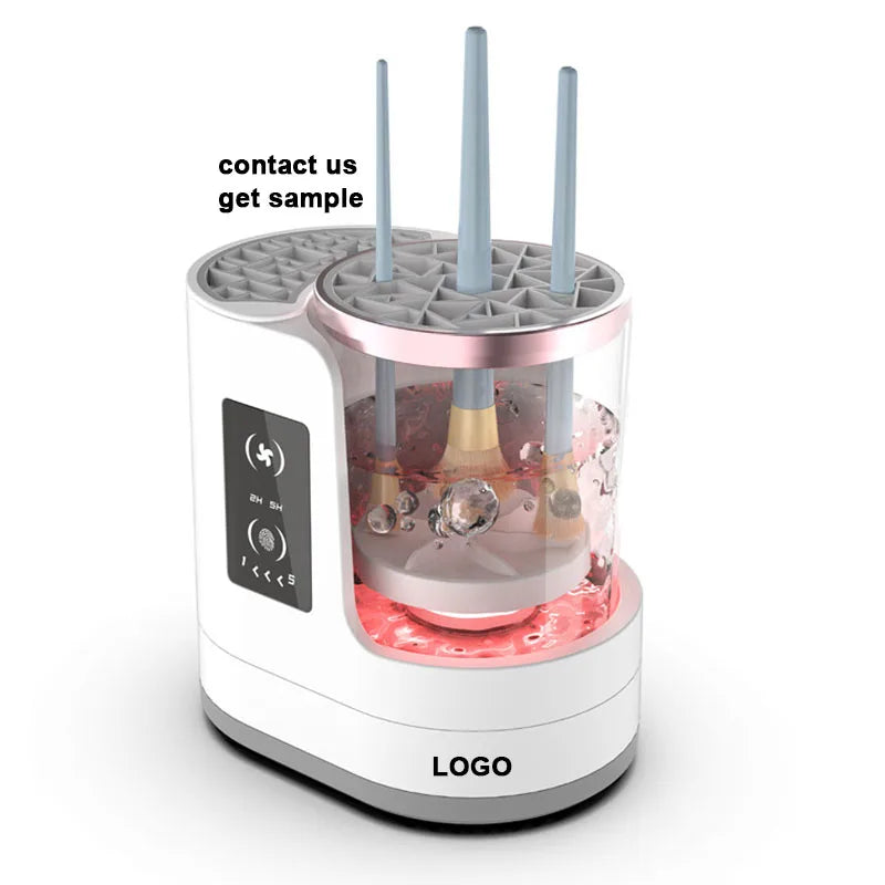 Smart 3-in-1 Makeup Brush Cleaner – Automatic Washing & Quick-Drying Tool