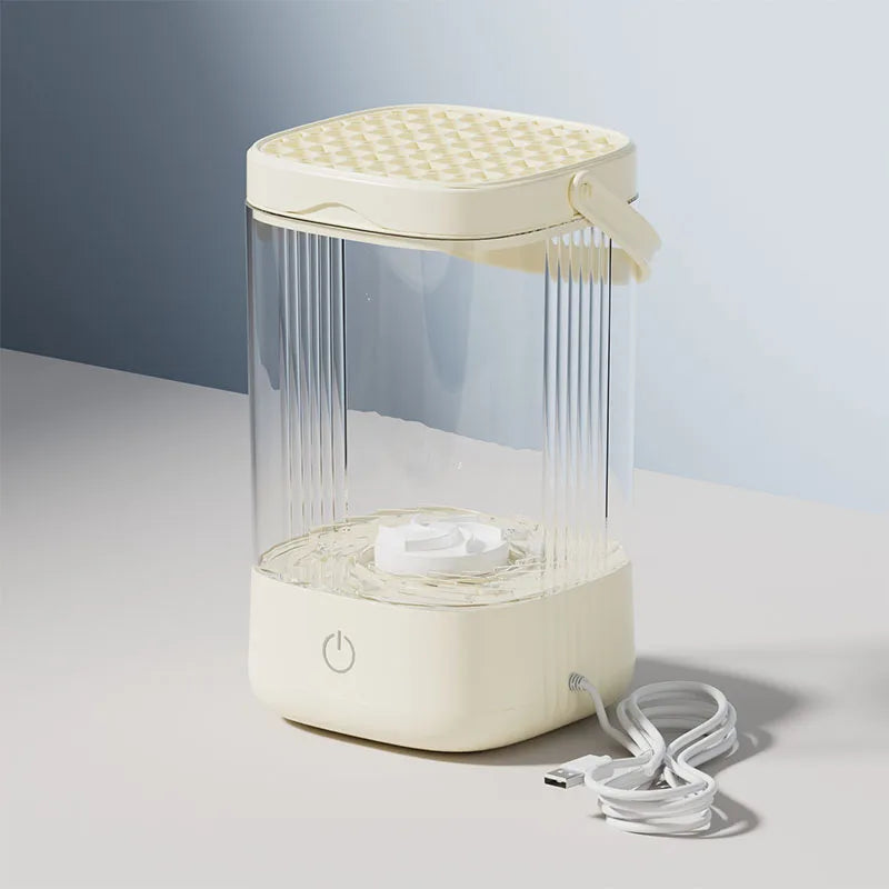 Smart 3-in-1 Makeup Brush Cleaner – Automatic Washing & Quick-Drying Tool