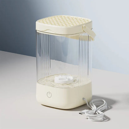 Smart 3-in-1 Makeup Brush Cleaner – Automatic Washing & Quick-Drying Tool