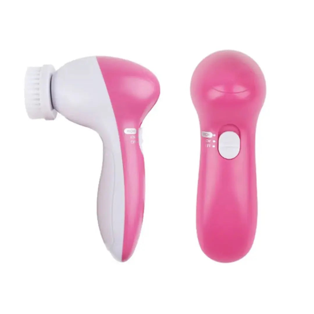 5-in-1 Electric Facial Cleansing Brush – Deep Cleaning & Gentle Skin Massage ✨ Purify, smooth, and glow