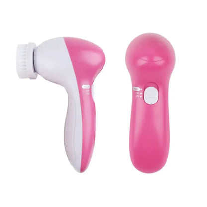 5-in-1 Electric Facial Cleansing Brush – Deep Cleaning & Gentle Skin Massage ✨ Purify, smooth, and glow