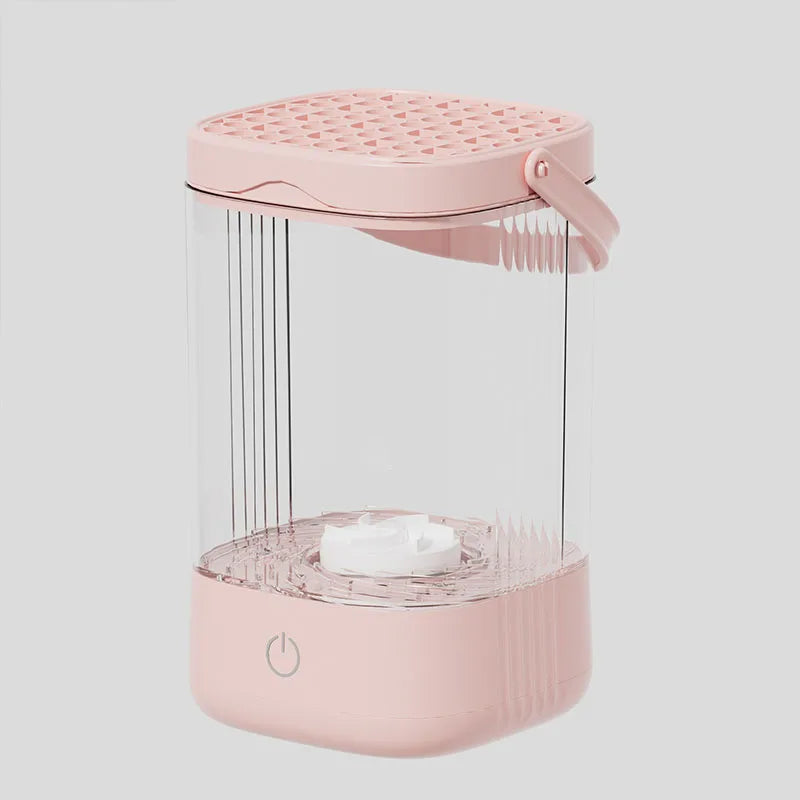 Smart 3-in-1 Makeup Brush Cleaner – Automatic Washing & Quick-Drying Tool