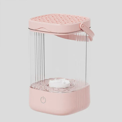 Smart 3-in-1 Makeup Brush Cleaner – Automatic Washing & Quick-Drying Tool