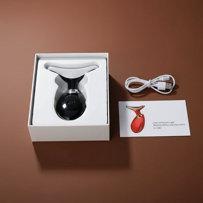 Facial Massager Red Light Beauty Device for Face and Neck Face Sculpting Wand with 7 Color LED