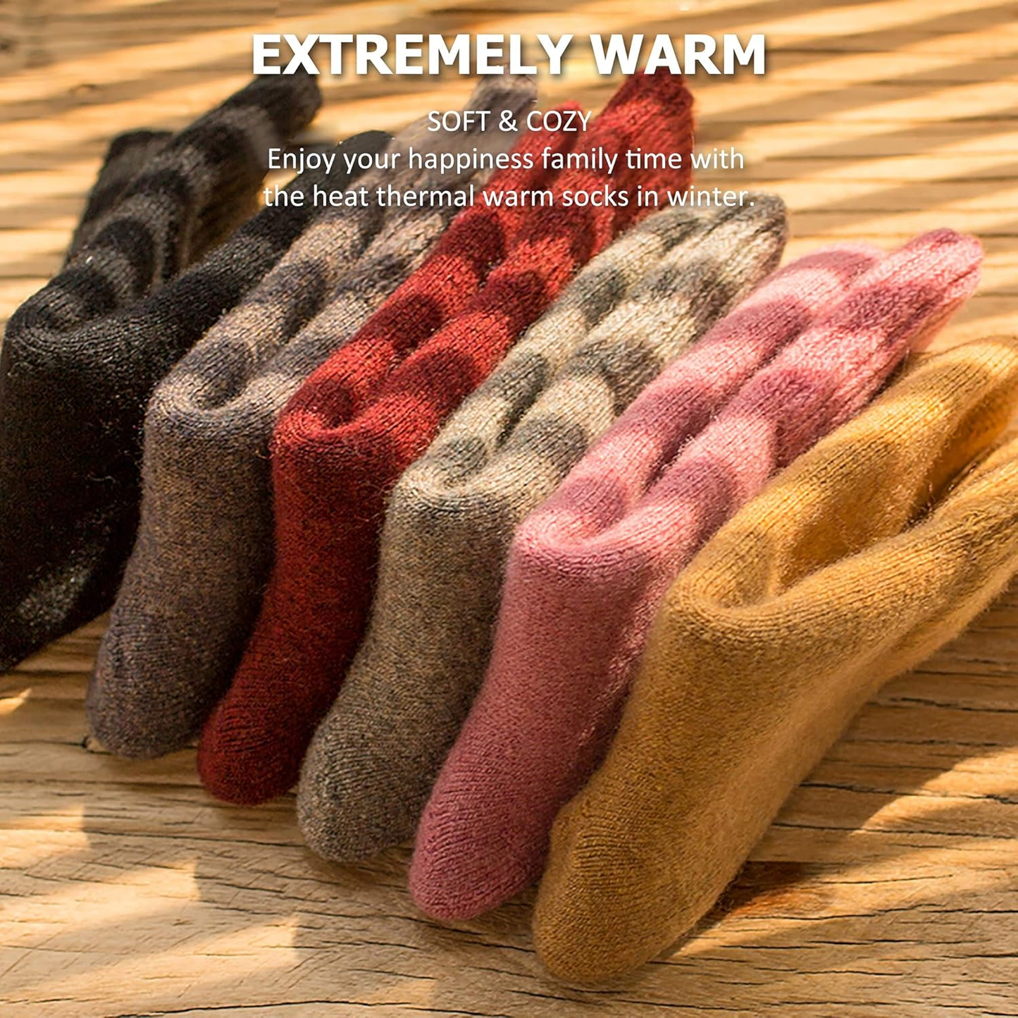 Women thermal Winter Socks – Cozy Christmas Stocking Stuffers -  for Everyday Warmth & Comfort