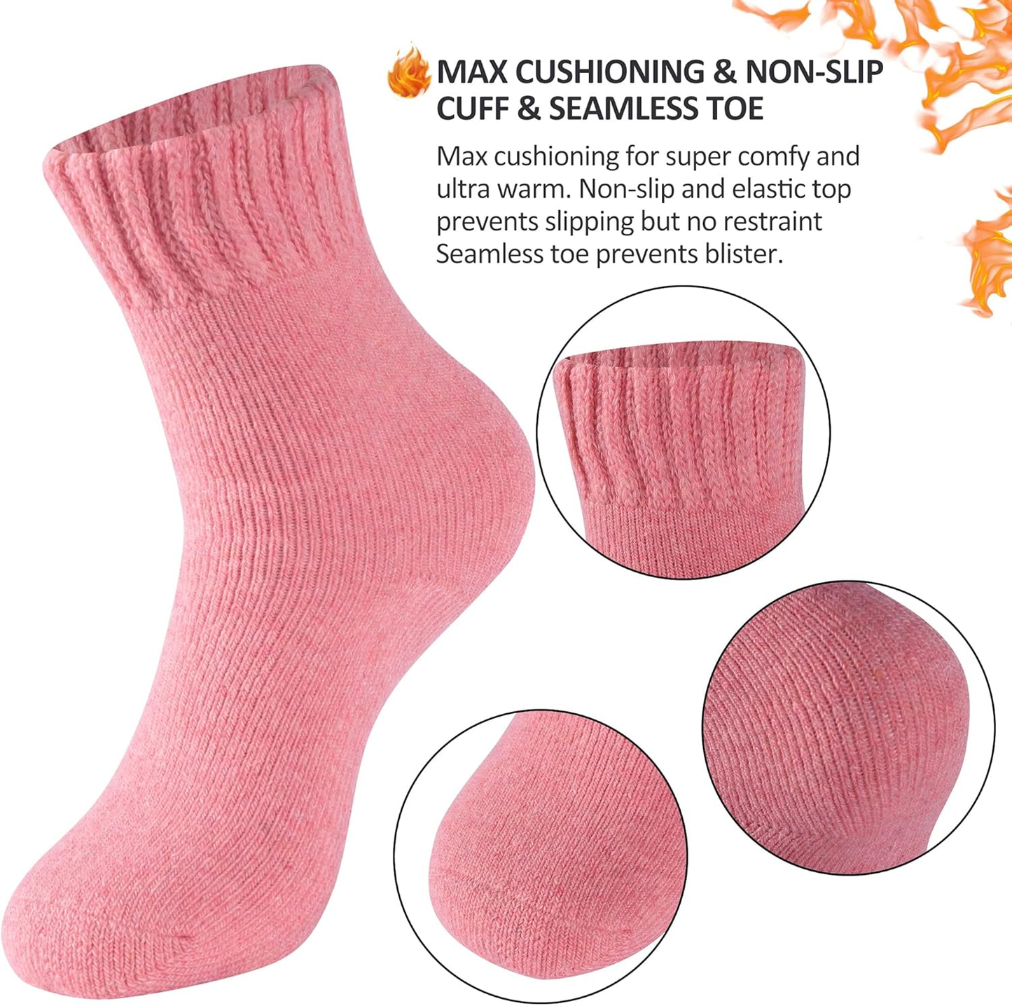 Women thermal Winter Socks – Cozy Christmas Stocking Stuffers -  for Everyday Warmth & Comfort
