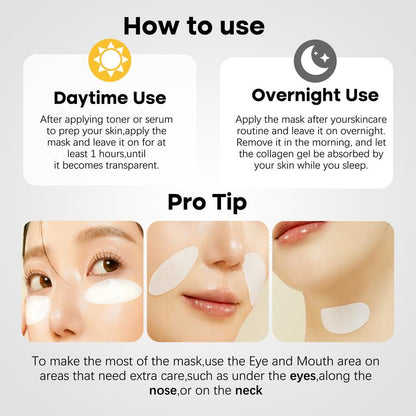 ISTON Deep Moisturizing Collagen Mask, Moisturizing Night Cream for All Skin Types - Improves Dullness, Anti-Aging, Soothes and Repairs Skinoothes