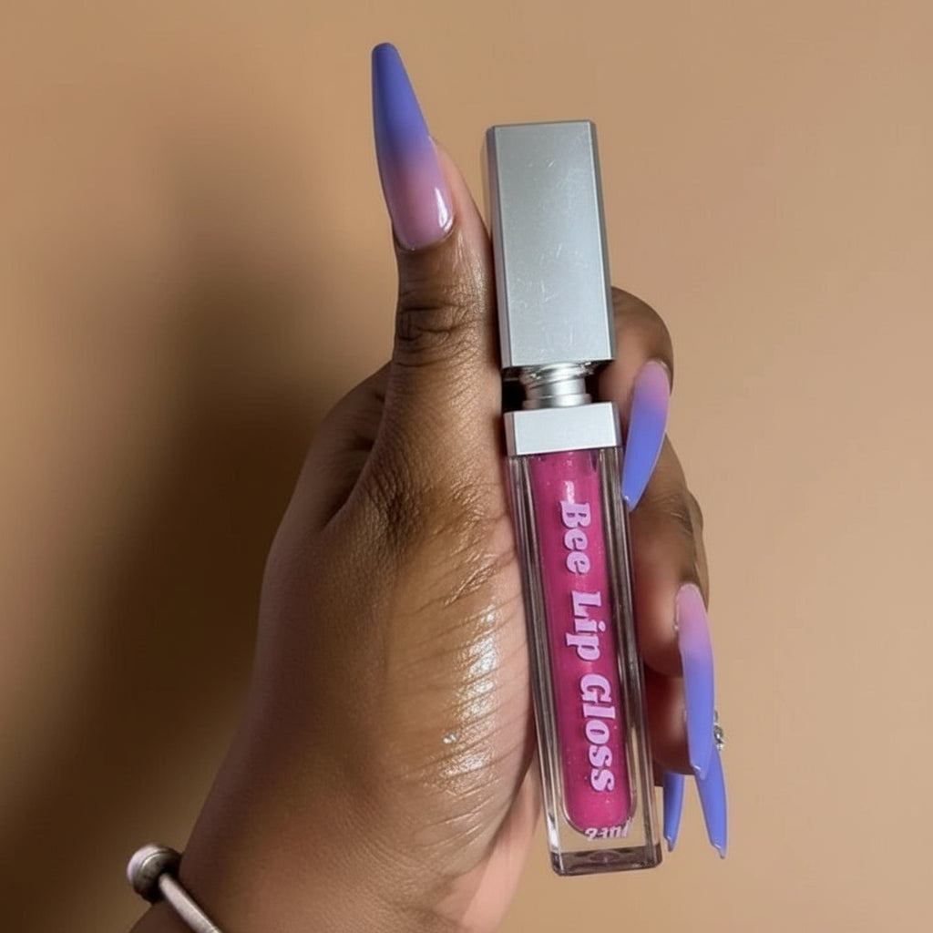 Viral Strawberry Lip Gloss with Light & Mirror – High-shine, sweet scent, and a built-in mirror with LED . Your lips, but glossier.
