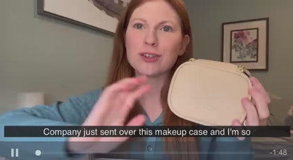 Illuminate Your Beauty on the Go: Stylish LED Makeup Bag with Mirror & Organizer