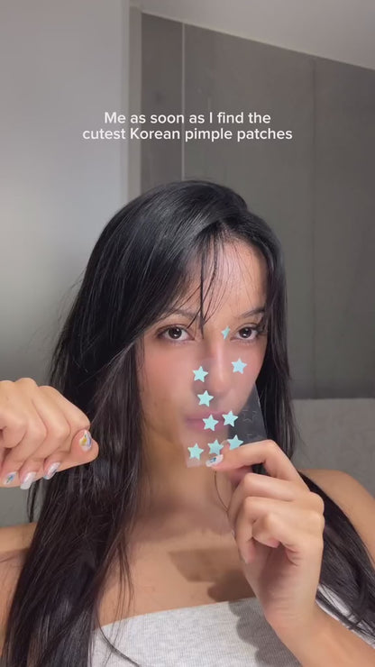 Cute Star Pimple Patches – Colorful Hydrocolloid Acne Stickers