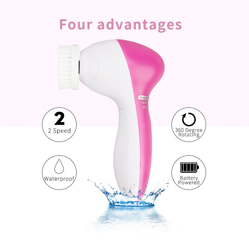 5-in-1 Electric Facial Cleansing Brush